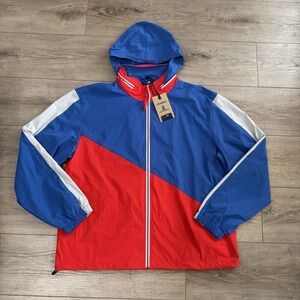 NWT Chubbies All Star Track Jacket W Mesh Lining Red White Blue Size L MSRP $100